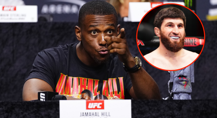Jamahal Hill at the UFC 300 press conference