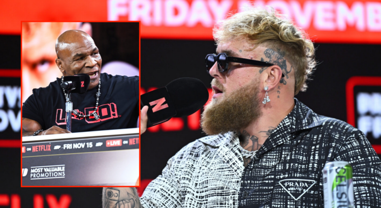 Pop out of Jake Paul and Mike Tyson at their August press conference