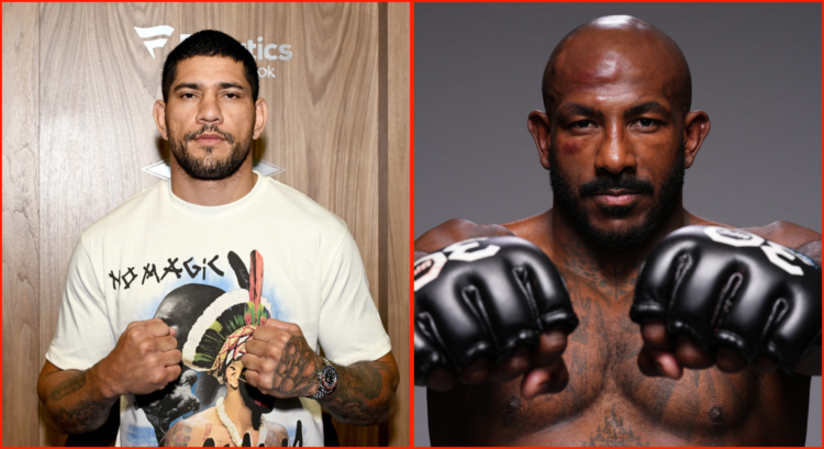 Side by side of Alex Pereira at 40/40 Club and Khalil Rountree at UFC Fight Night