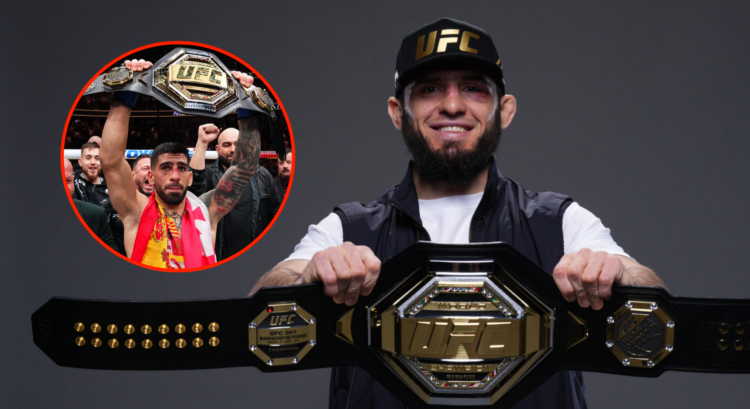 Pop out of Islam Makhachev with the lightweight title and Ilia Topuria with the featherweight title