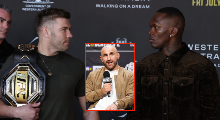 Pop of of Alexander Volkanovski at UFC 304 and Israel Adesanya-Dricus Du Plessis UFC 305 face off