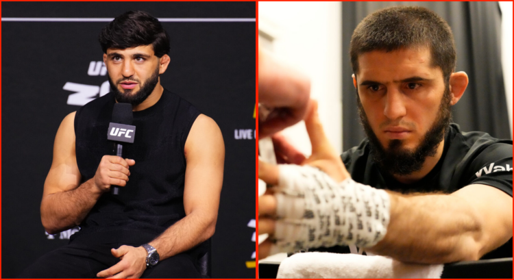 Split of Arman Tsarukyan at UFC 299 and Islam Makhachev at UFC 284