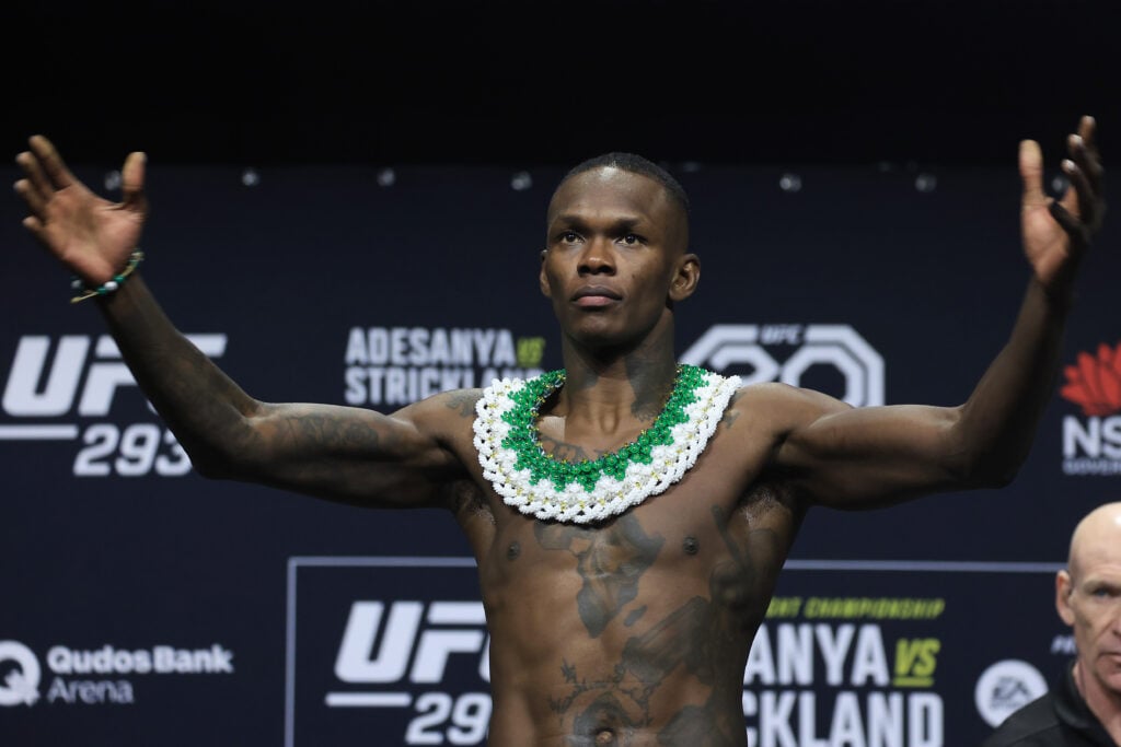 Israel Adesanya allegedly involved in a road rage incident