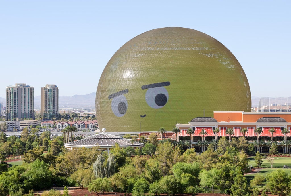 Sphere Lights Up Las Vegas Skyline