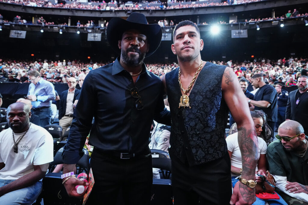 Jon Jones and Alex Pereira at UFC 306