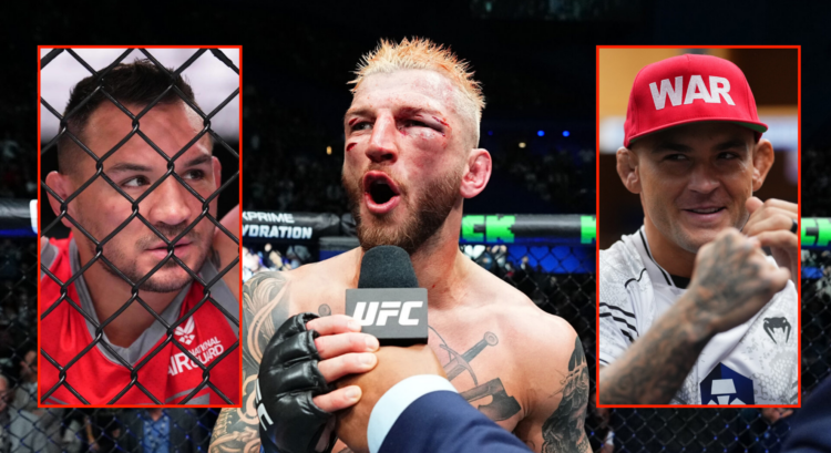 Split of Michael Chandler on TUF, Dan Hooker at UFC 305 and Dustin Poirier at UFC 302