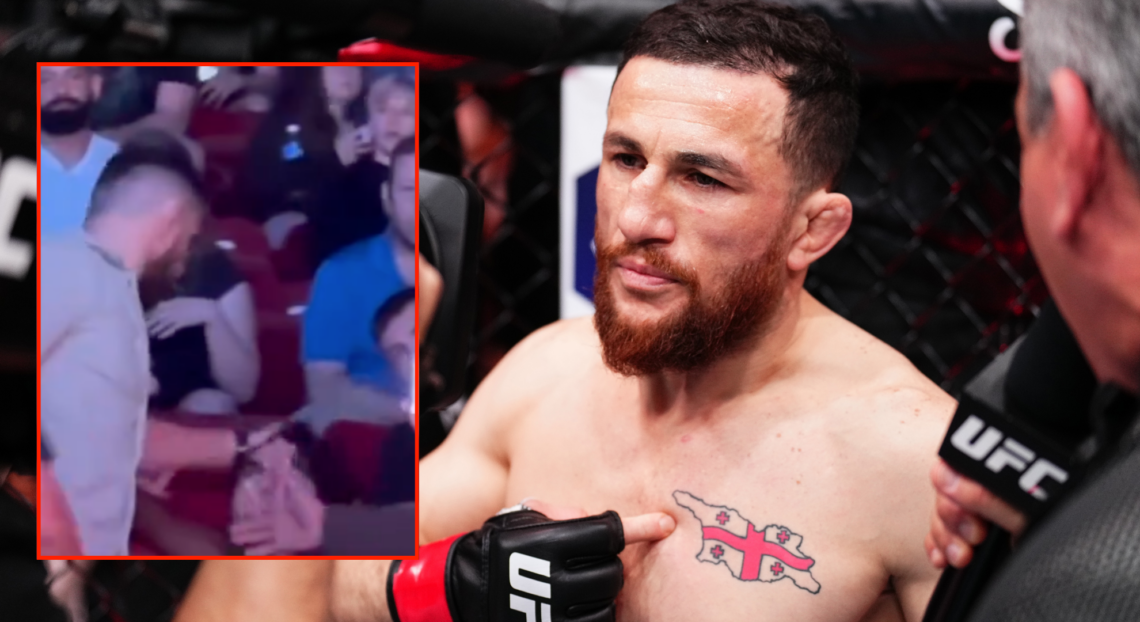 Merab Dvalishvili confronts heckler at Craig Jones invitational event