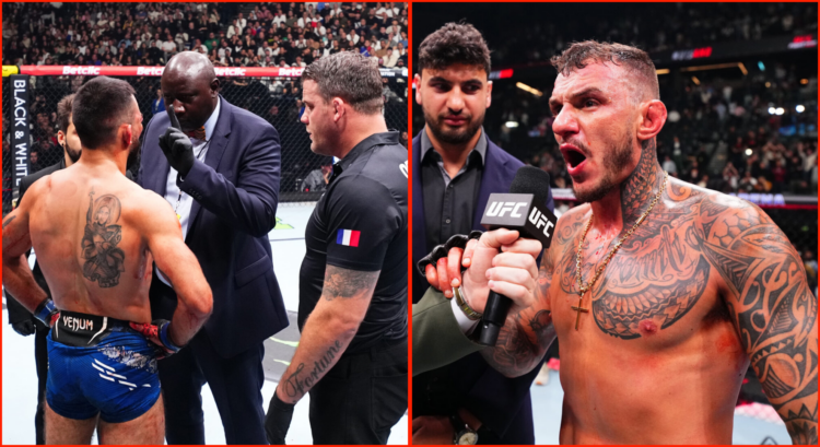 Split of Renato Moicano and Benoit Saint-Denis at UFC Fight Night Paris