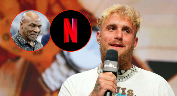 Pop out of Jake Paul, Mike Tyson and the Netflix logo