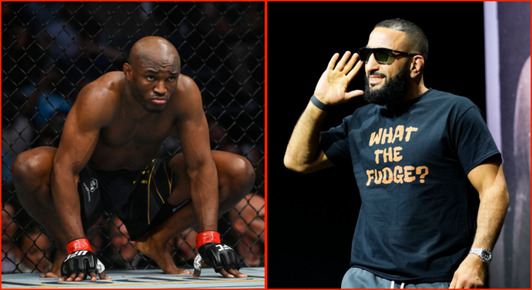 Side by side of Kamaru Usman at UFC 278 and Belal Muhammad at UFC 291