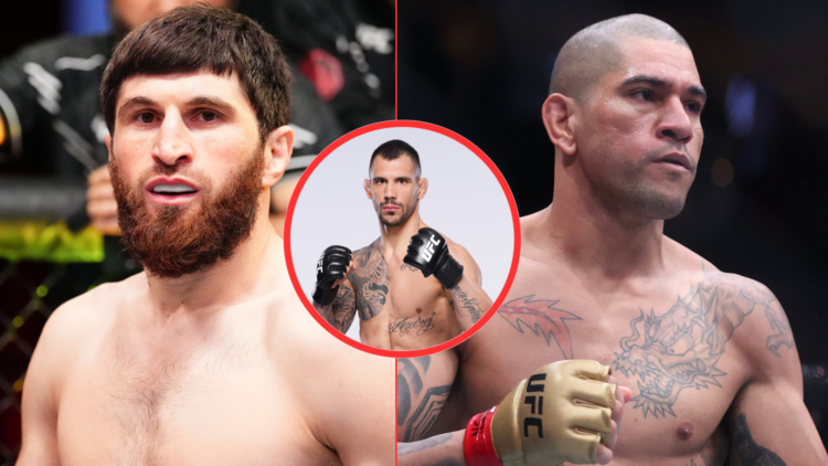 Magomed Ankalaev, Aleksandar Rakic and Alex Pereira