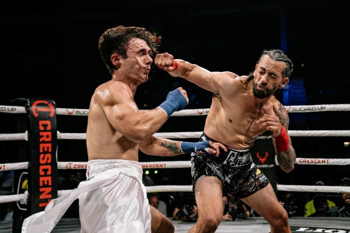 Bryce Hall and Gee Perez during BKFC 48