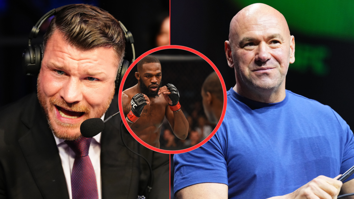 Michael Bisping, Jon Jones and Dana White