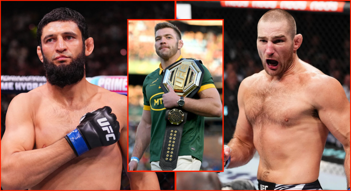 Pop out of Dricus Du Plessis at South Africa v Ireland Summer Tour, Khamzat Chimaev at UFC 308 and Sean Strickland at UFC 293