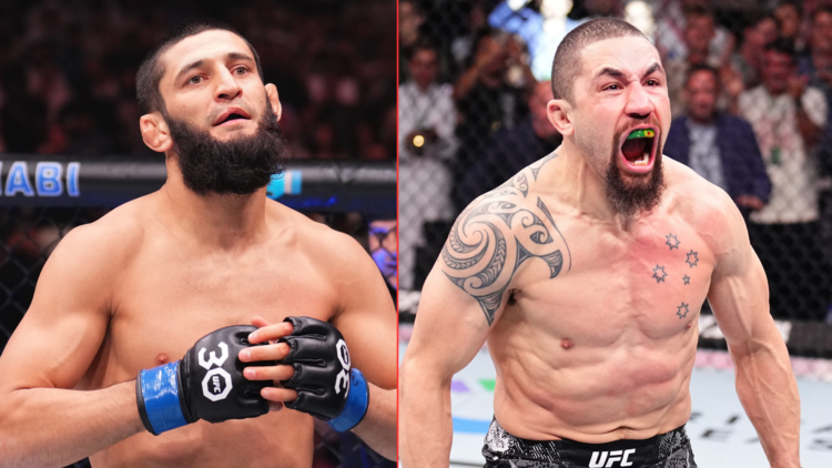Khamzat Chimaev and Robert Whittaker