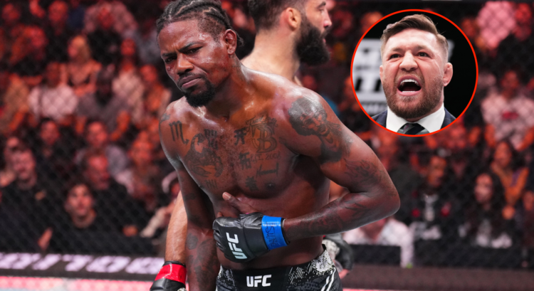 Kevin Holland (left) following his UFC 307 loss and Conor McGregor (right) during TUF recording