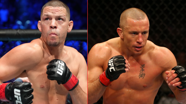 Nate Diaz and Georges St-Pierre