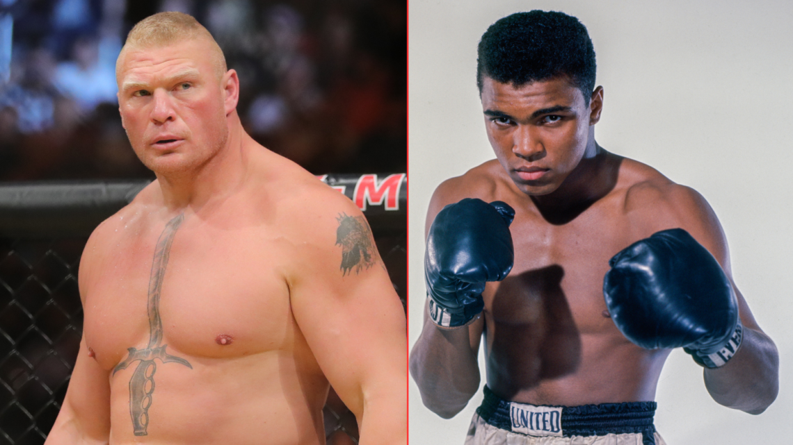 Brock Lesnar and Muhammad Ali