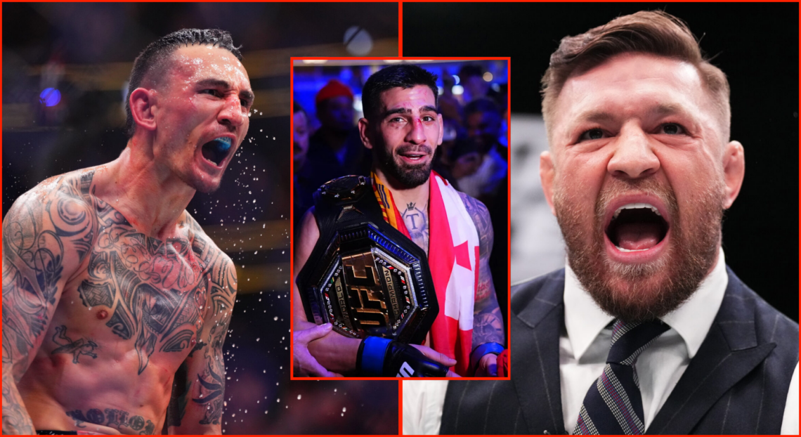 Split of Ilia Topuria at UFC 298, Conor McGregor on TUF 31 and Max Holloway at UFC 300