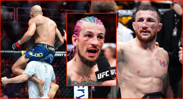 Split of Jose Aldo at UFC 301, Sean O’Malley at UFC 299 and Merab Dvalishvili at UFC 306
