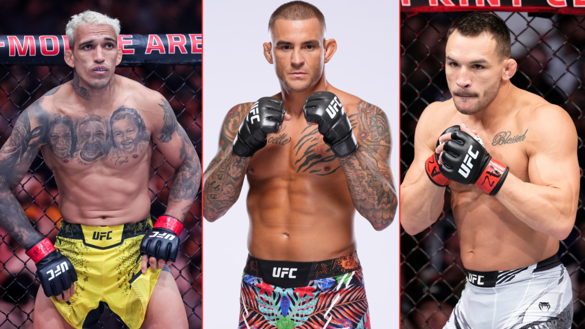 Charles Oliveira, Dustin Poirier and Michael Chandler