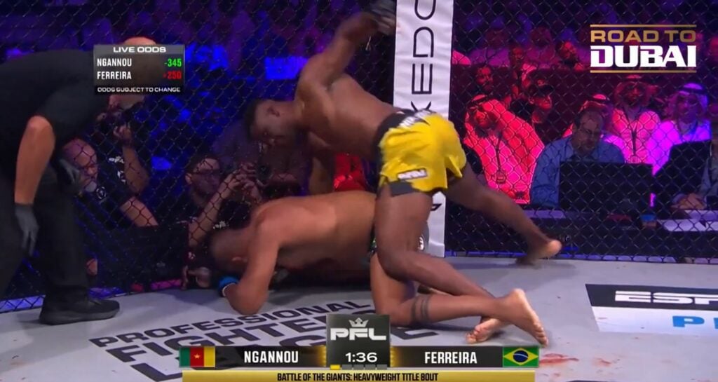 Francis Ngannou vs Renan Ferreira RESULT: First round knockout sees glorious return to MMA for world champion