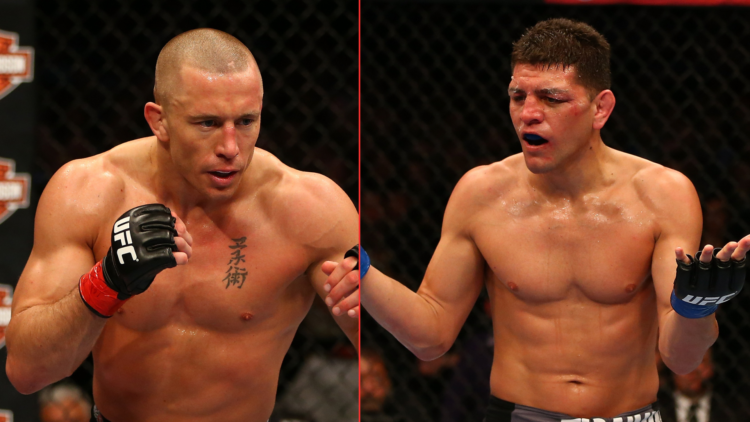 Georges St Pierre and Nick Diaz