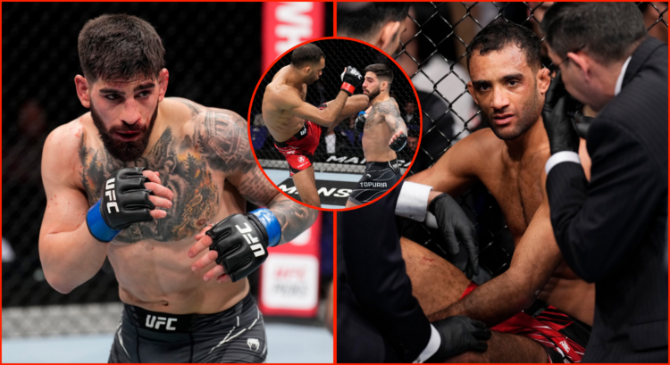Pop out of Ilia Topuria vs Jai Herbert at UFC London in 2022.