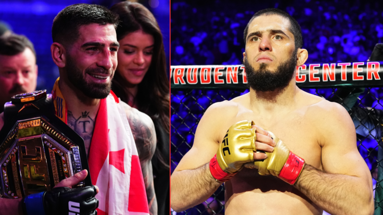 Ilia Topuria and Islam Makhachev
