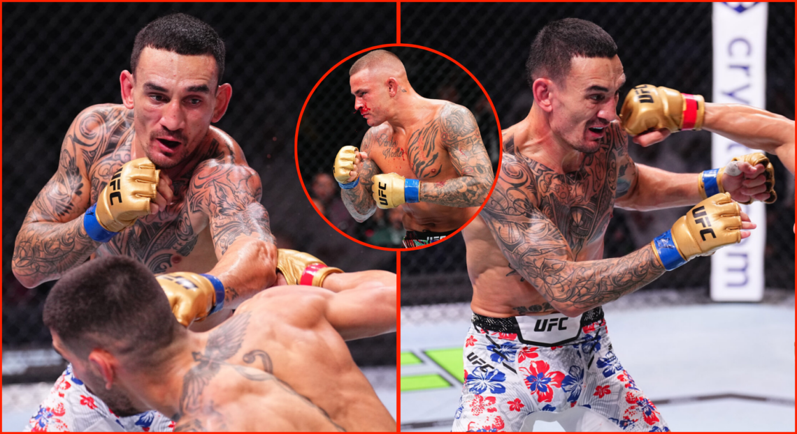 Pop out of Max Holloway during his UFC 308 fight with Ilia Topuria and Dustin Poirier during his UFC 302 fight with Islam Makhachev.