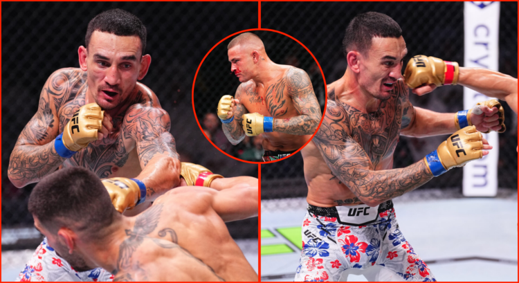 Pop out of Max Holloway during his UFC 308 fight with Ilia Topuria and Dustin Poirier during his UFC 302 fight with Islam Makhachev.