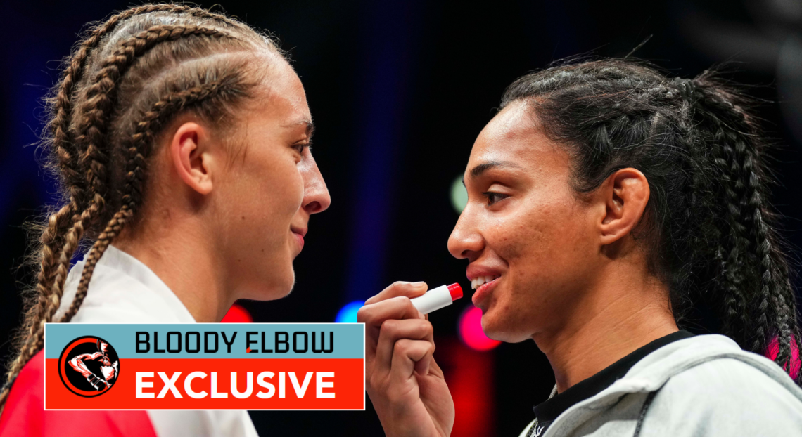 Dakota Ditcheva faces off with Taila Santos, who holds lipstick
