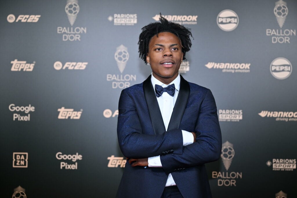 IShowSpeed at the 68th Ballon D'Or at Theatre Du Chatelet