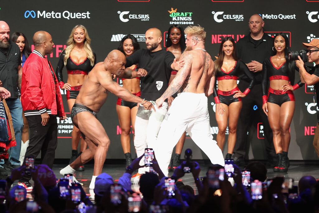 Mike Tyson and Jake Paul at their