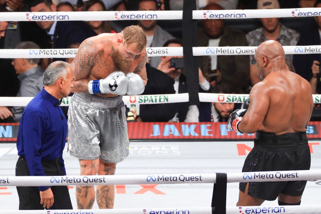 Jake Paul bows to Mike Tyson