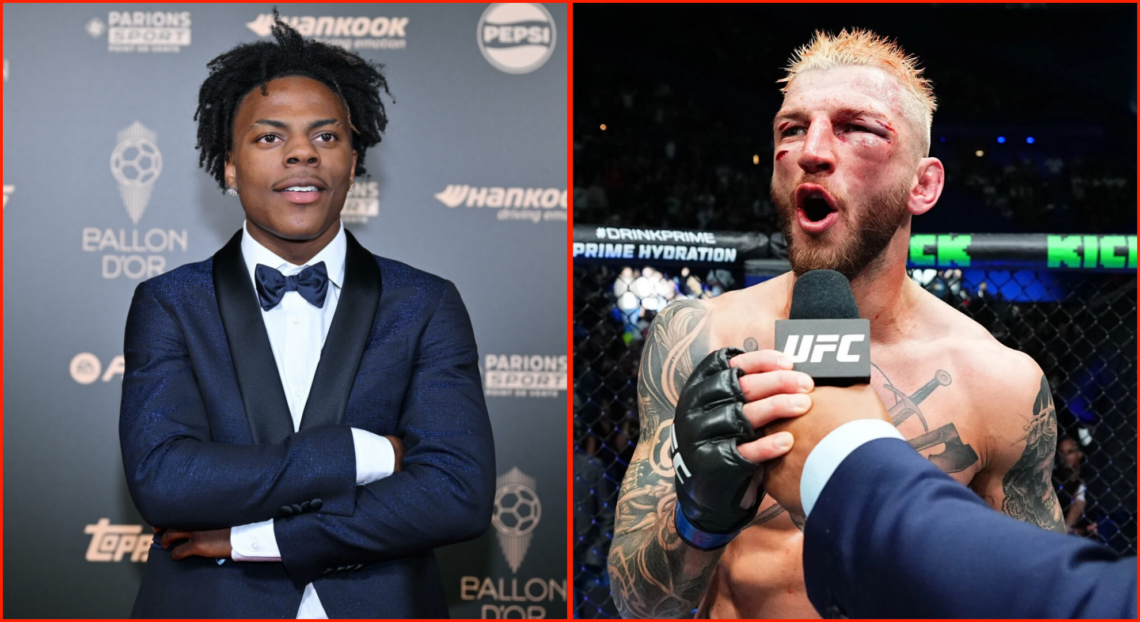 Pop out of IShowSpeed at 68th Ballon D'Or at Theatre Du Chatelet in Paris and Dan Hooker at UFC 305