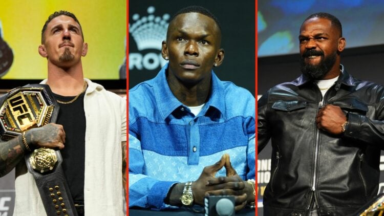 Jon Jones, Tom Aspinall, and Israel Adesanya