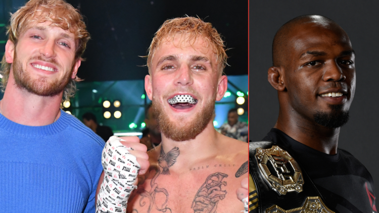 Logan Paul, Jake Paul and Jon Jones
