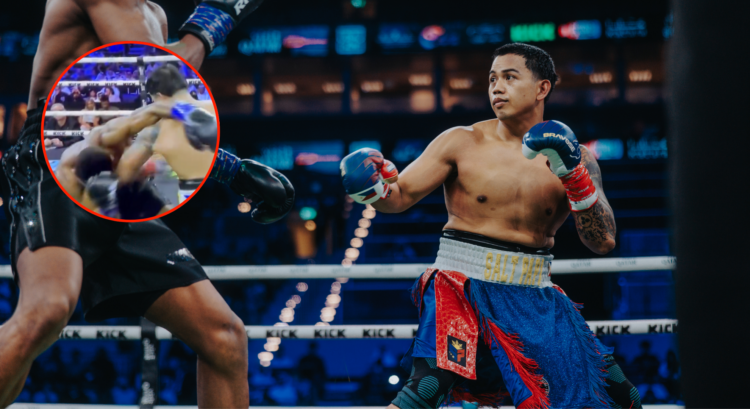 Main photo shows Salt Papi fighting King Kenny. Bubble shows a grab from their fight