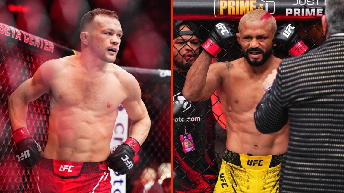 Split image of Petr Yan and Deiveson Figueiredo.