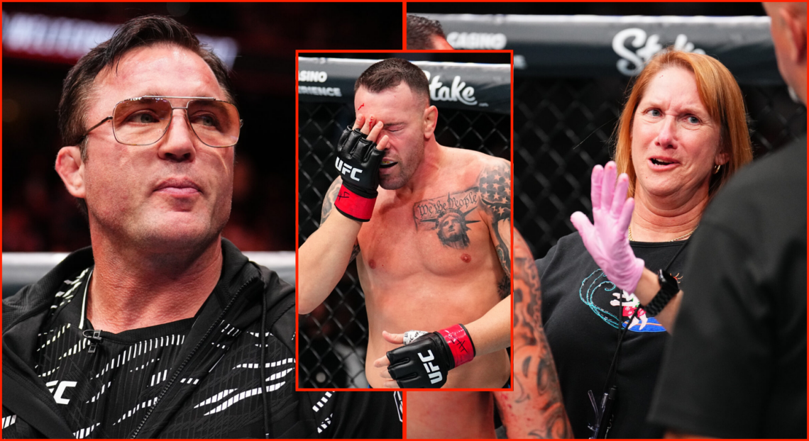 Pop out of Colby Covington, Chael Sonnen and UFC doctor at UFC Tampa.