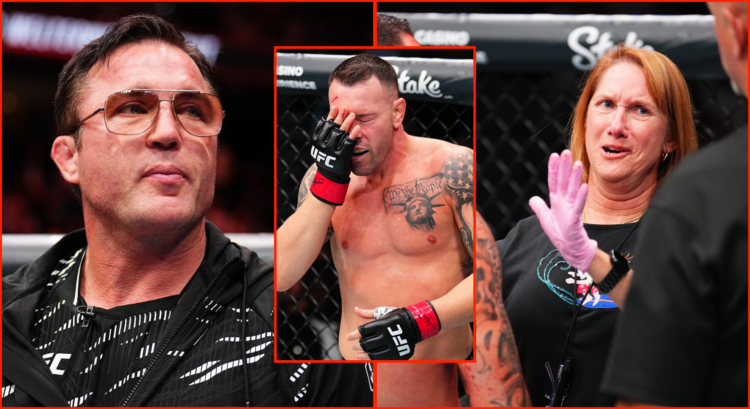 Pop out of Colby Covington, Chael Sonnen and UFC doctor at UFC Tampa.
