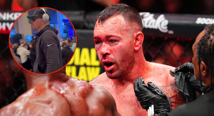 Colby Covington (left) losing at the World Series of Poker and (right) losing in the UFC