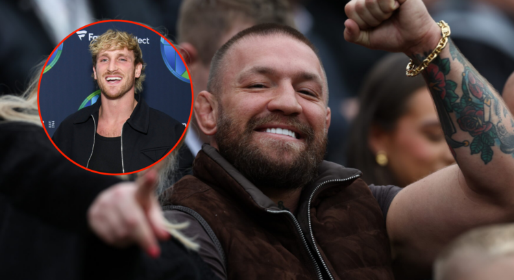 Pop out of Conor McGregor at Newcastle United FC v Arsenal FC - Premier League and Logan Paul at Fanatics x Sotheby's "Holy Grails" Auction