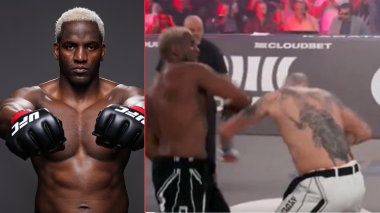Robelis Despaigne in the UFC and knocking out opponent at Karate Combat