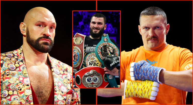 Pop out image of Tyson Fury at Knockout Chaos - Anthony Joshua v Francis Ngannou: Fight Night, Artur Beterbiev after his win over Anthony Yarde in ...