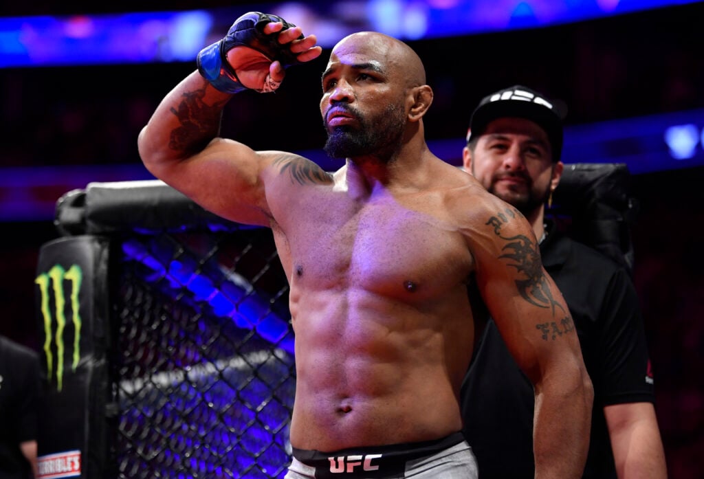 Yoel Romero poses ahead of his UFC 248 fight with Israel Adesanya