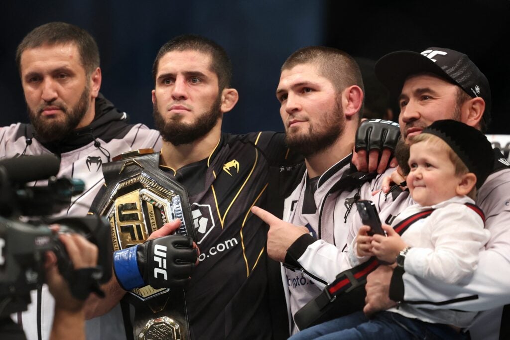 Khabib Nurmagomedov and Islam Makhachev