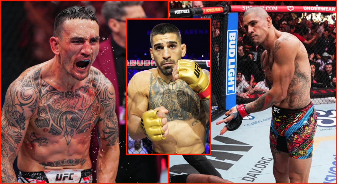 Pop out of Max Holloway at UFC 300, Ilia Topuria at UFC 308 and Alex Pereira at UFC 300.