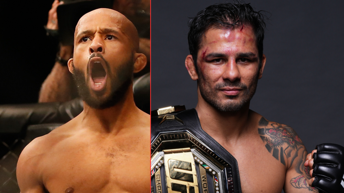 Demetrious Johnson and Alexandre Pantoja